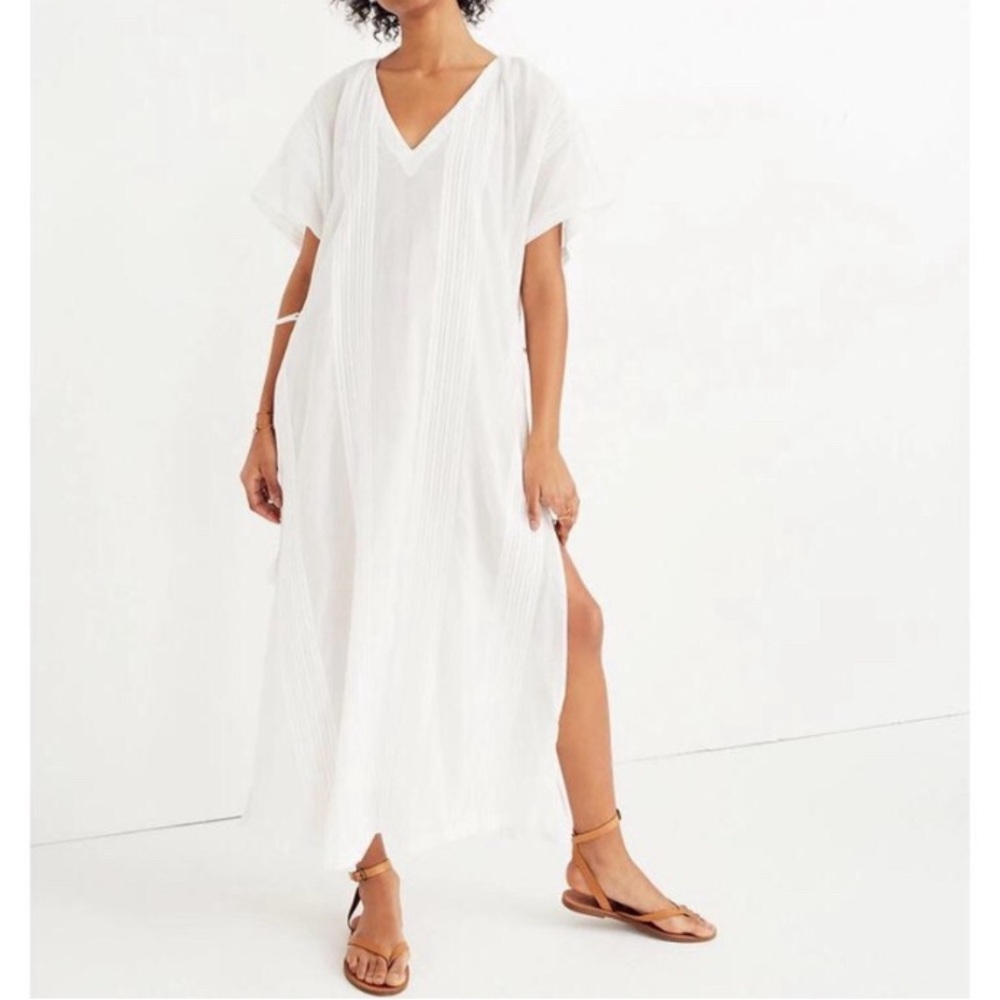 Madewell Gibraltar Side Tie Maxi Swim Coverup